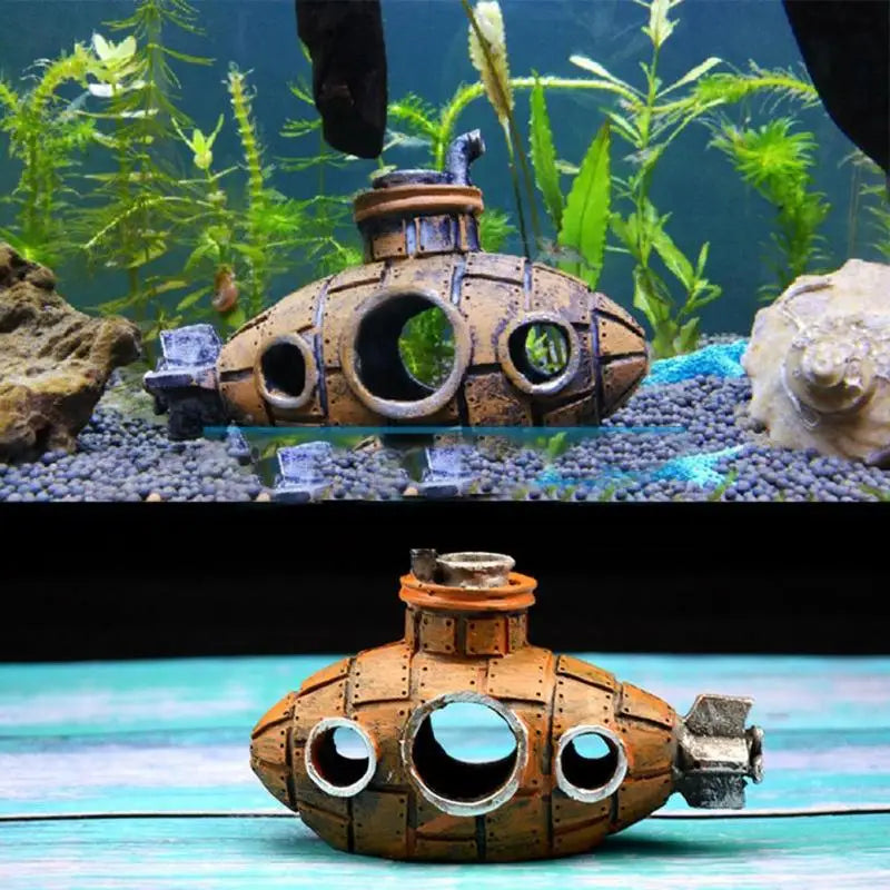 Submarine Aquarium Decoration