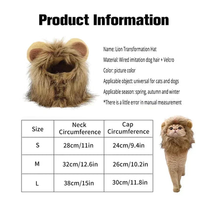 Lion Mane Cat Wig