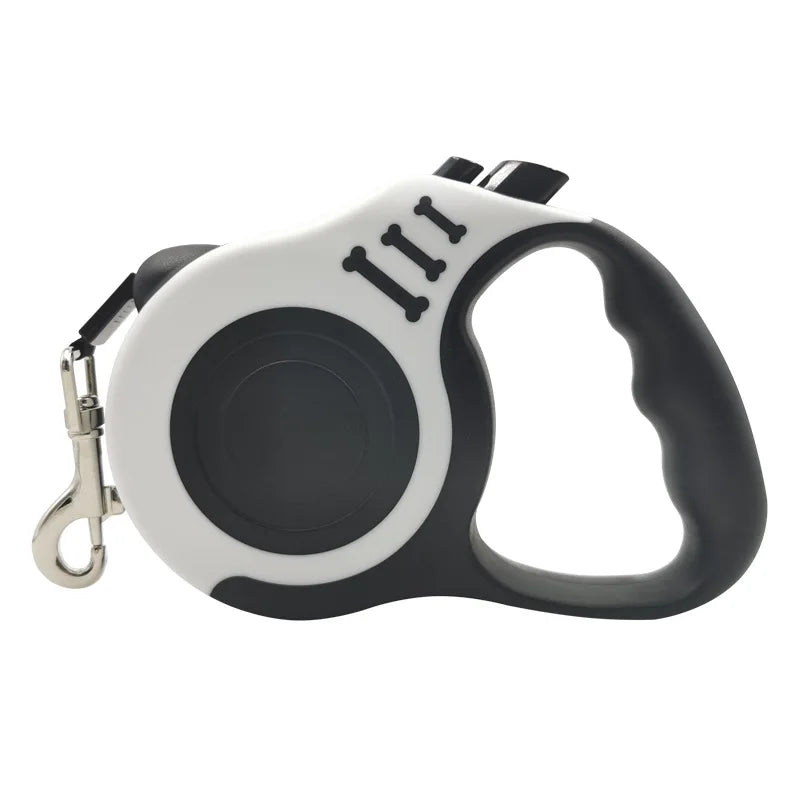 Retractable Dog Leash - White / 5 M - Pet Venture