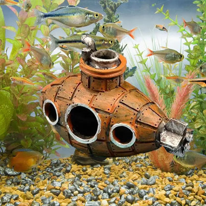 Submarine Aquarium Decoration