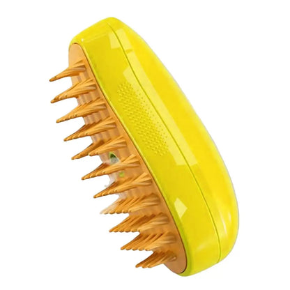 Pet Steamy Brush - Yellow - Pet Venture