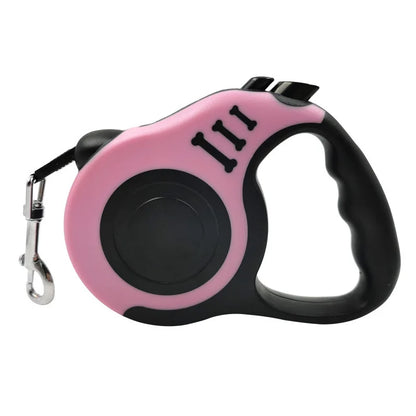 Retractable Dog Leash - Pink / 5 M - Pet Venture